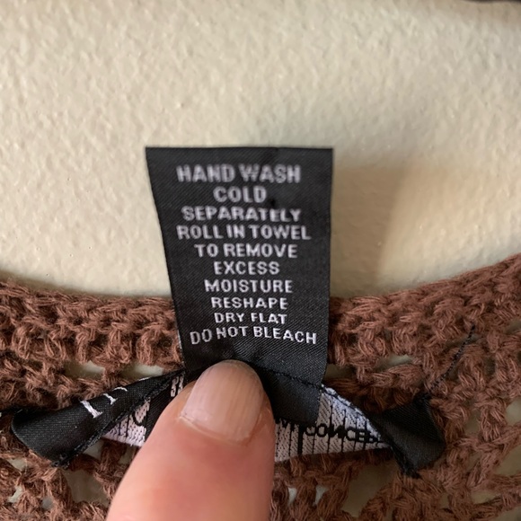 INC International Concepts, Size S, long sleeved brown dress - Picture 4 of 7